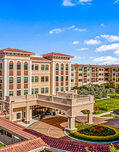Sinai Residences exterior portico